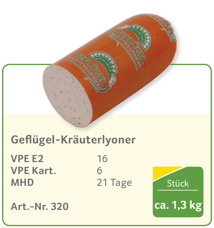 Geflügel-Kräuterlyoner